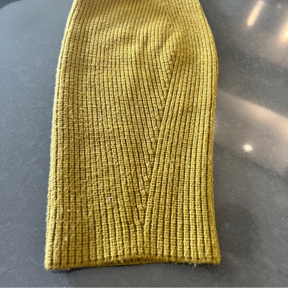 Zara Rib MocNeck Green Sweater Sz: S - Picture 9 of 9